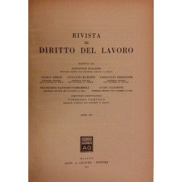 Rivista di diritto del lavoro. Anno VII - 1955