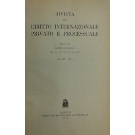 Rivista di diritto internazionale privato e processuale. Diretta da Mario …