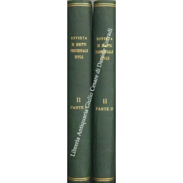 Rivista di Diritto Processuale Civile. Annata 1925. Diretta da: Francesco Carnelutti, Giuseppe Chiovenda, Piero Calamandrei, Enrico Tullio Liebman. Anno II (Prima Serie)