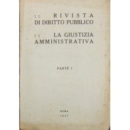 Rivista di Diritto Pubblico. La giustizia amministrativa