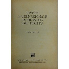 Rivista Internazionale di Filosofia del Diritto. Anno XLV - Serie …