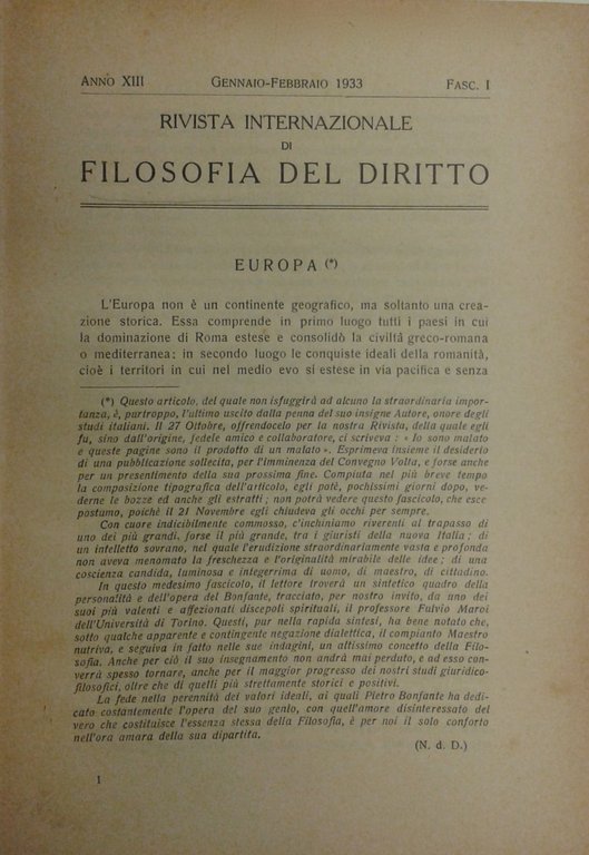 Rivista Internazionale di Filosofia del Diritto. Diretta da G. Del … | Immagine Gallery 2