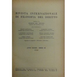 Rivista Internazionale di Filosofia del Diritto. Diretta da G. Del …