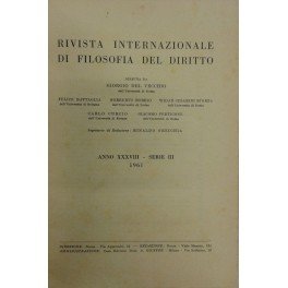 Rivista Internazionale di Filosofia del Diritto. Diretta da G. Del … | Immagine Gallery 1