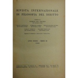 Rivista Internazionale di Filosofia del Diritto. Diretta da G. Del …