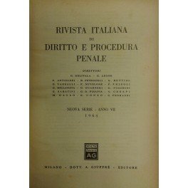 Rivista italiana di diritto e procedura penale. Diretta da G. …