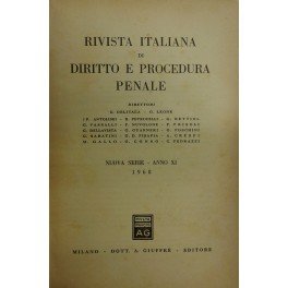 Rivista italiana di diritto e procedura penale. Diretta da G. …