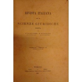 Rivista italiana per le scienze giuridiche. Vol. XIX - 1895