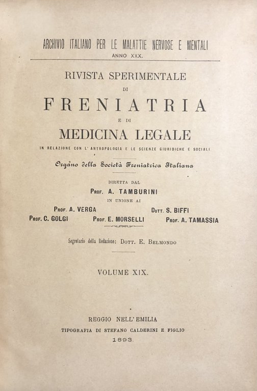 Rivista sperimentale di freniatria e di medicina in relazione con … | Immagine Gallery 3