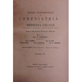 Rivista sperimentale di freniatria e di medicina in relazione con …