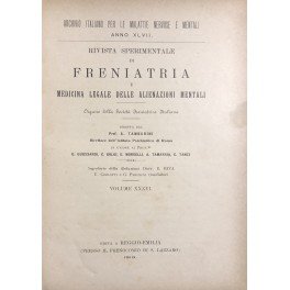 Rivista sperimentale di freniatria e di medicina legale delle alienazioni …