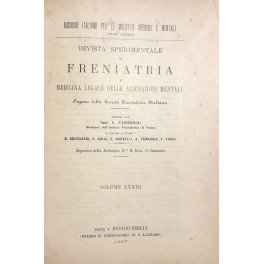Rivista sperimentale di freniatria e di medicina legale delle alienazioni …