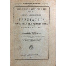 Rivista sperimentale di freniatria e di medicina legale delle alienazioni …