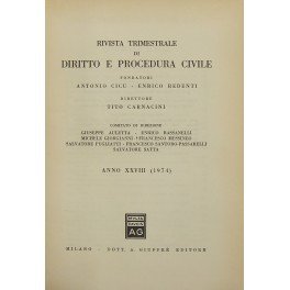 Rivista trimestrale di diritto e procedura civile. Fondata da: A. …