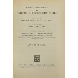 Rivista trimestrale di diritto e procedura civile. Fondata da: A. …