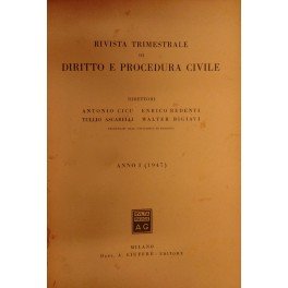 Rivista trimestrale di diritto e procedura civile. Diretta da: Antonio …