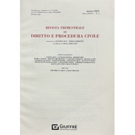Rivista trimestrale di diritto e procedura civile. Fondata da: A. … | Immagine Gallery 2