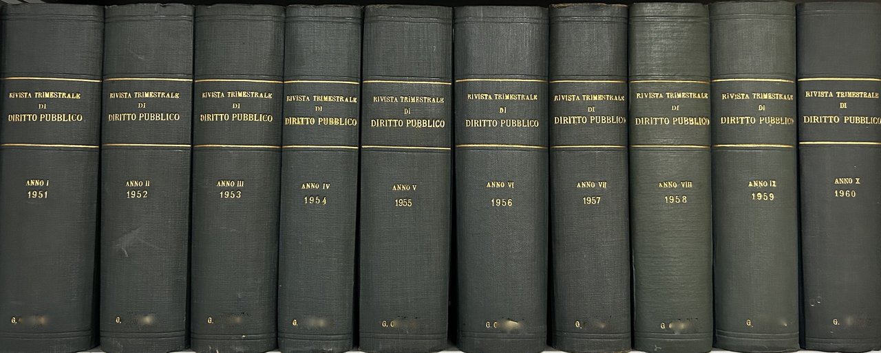 Rivista trimestrale di diritto pubblico. Diretta da Guido Zanobini. Da: … | Immagine principale