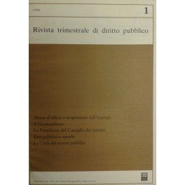 Rivista trimestrale di diritto pubblico. Fondata da Guido Zanobini. Diretta …