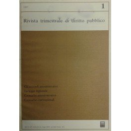 Rivista trimestrale di diritto pubblico. Fondata da Guido Zanobini. Diretta …