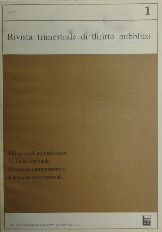 Rivista trimestrale di diritto pubblico. Fondata da Guido Zanobini. Diretta … | Immagine Gallery 2