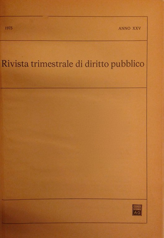 Rivista trimestrale di diritto pubblico. Fondata da Guido Zanobini. Diretta … | Immagine Gallery 2