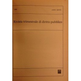 Rivista trimestrale di diritto pubblico. Fondata da Guido Zanobini. Diretta …