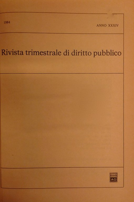 Rivista trimestrale di diritto pubblico. Fondata da Guido Zanobini. Diretta … | Immagine Gallery 2