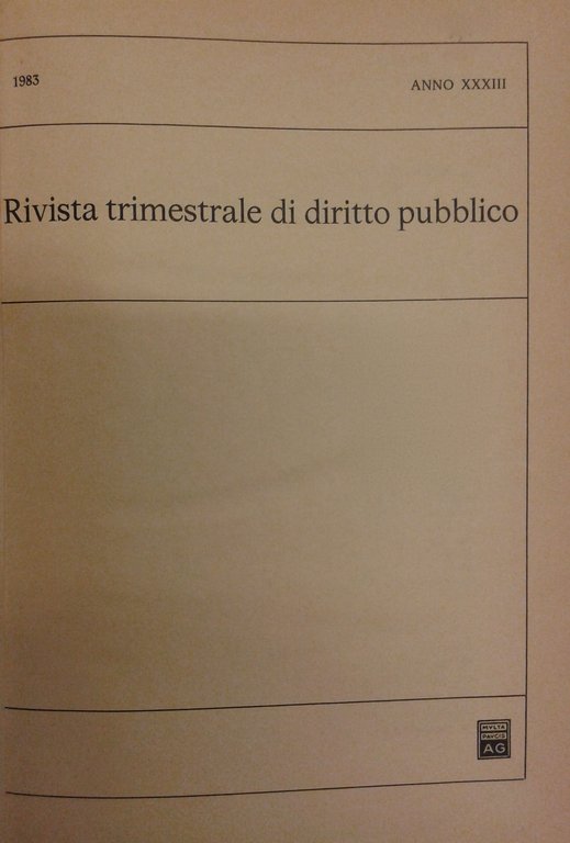 Rivista trimestrale di diritto pubblico. Fondata da Guido Zanobini. Diretta … | Immagine Gallery 2