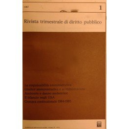 Rivista trimestrale di diritto pubblico. Fondata da Guido Zanobini. Diretta …