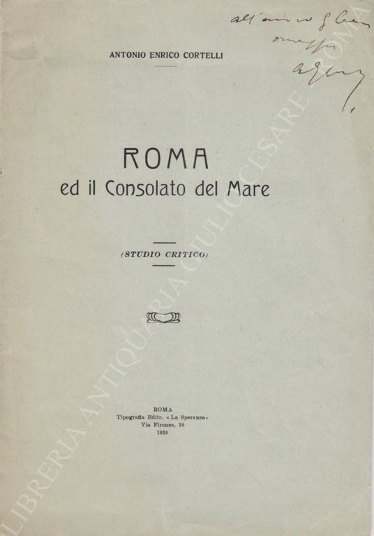Roma ed il Consolato del mare. (Studio critico) | Immagine Gallery 2