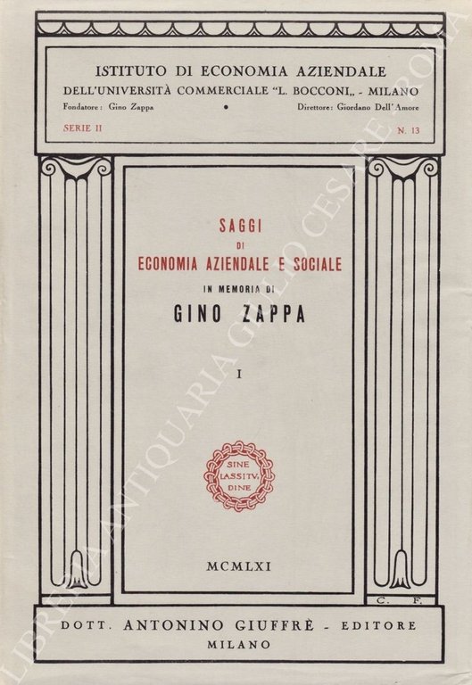 Saggi di economia aziendale e sociale in memoria di Gino … | Immagine Gallery 2