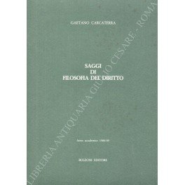 Saggi di filosofia del diritto. Anno Accademico 1988/89