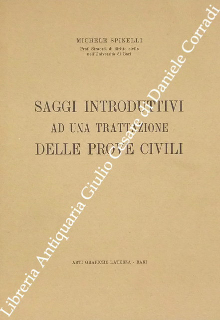 Saggi introduttivi ad una trattazione delle prove civili | Immagine Gallery 2