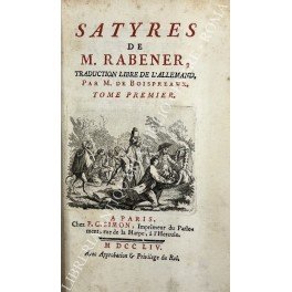 Satyres de M. Rabener, traduction libre de l'Allemand, par M. …