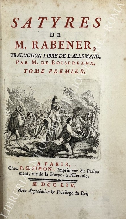 Satyres de M. Rabener, traduction libre de l'Allemand, par M. … | Immagine Gallery 2