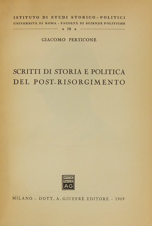 Scritti di storia e politica del post-Risorgimento | Immagine Gallery 2