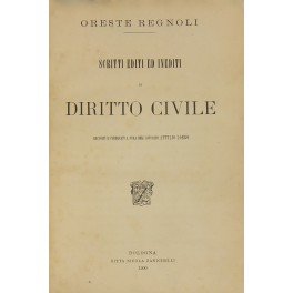 Scritti editi ed inediti di diritto civile raccolti e pubblicati … | Immagine principale