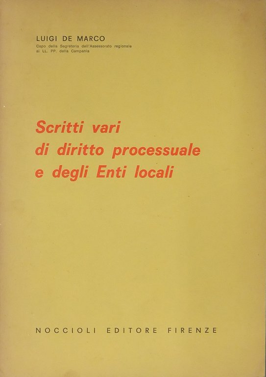 Scritti vari di diritto processuale e degli enti locali | Immagine Gallery 2