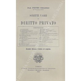 Scritti varii di diritto privato