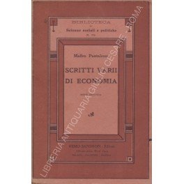 Scritti varii di economia