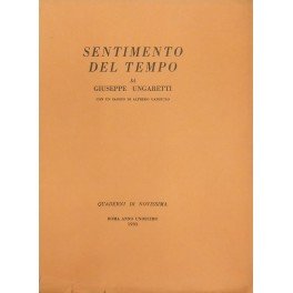 Sentimento del tempo. Con un saggio di Alfredo Gargiulo