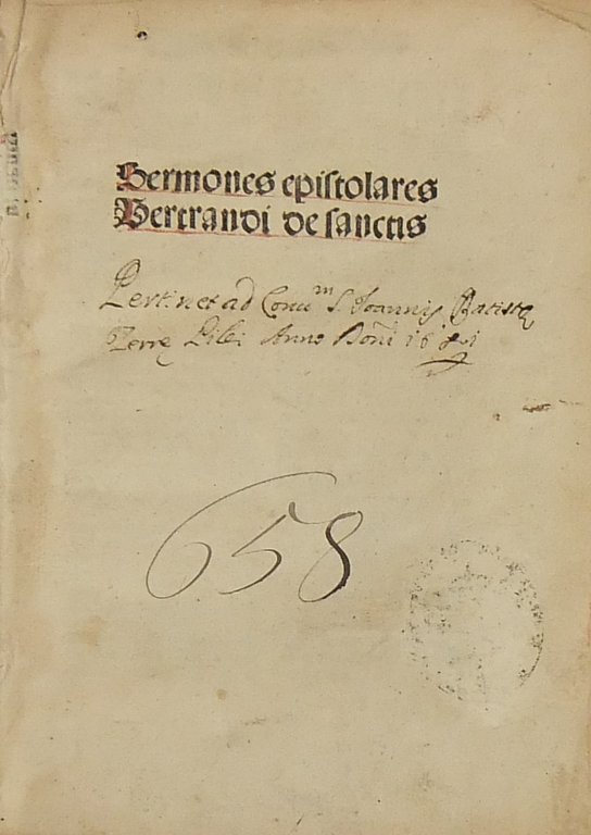 Sermones epistolares Bertrandi de Sanctis | Immagine Gallery 2