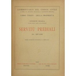 Servitù prediali. Art. 1027-1099