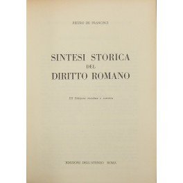 Sintesi storica del Diritto Romano