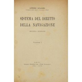 Sistema del diritto della navigazione. Vol. I (unico pubblicato)