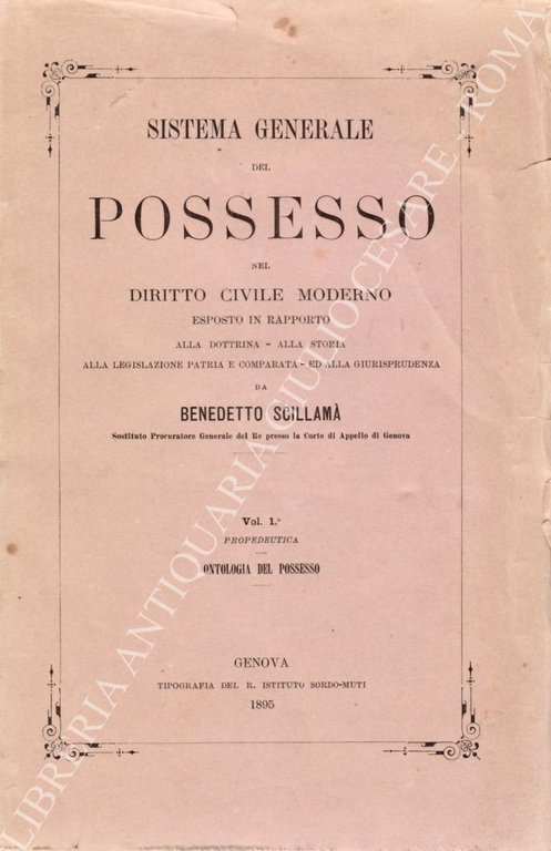 Sistema generale del possesso nel diritto civile moderno esposto in … | Immagine Gallery 2