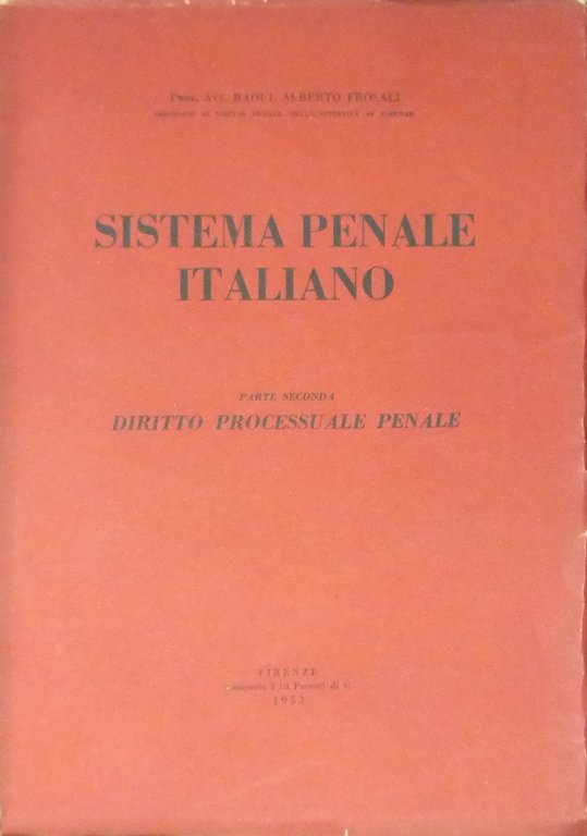 Sistema penale italiano. Parte seconda - Diritto processuale penale | Immagine Gallery 2