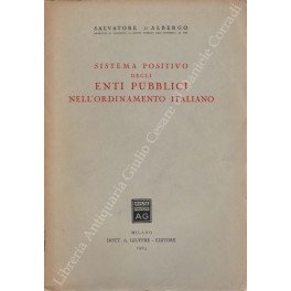 Sistema positivo degli enti pubblici nell'ordinamento italiano