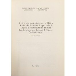 Società con partecipazione pubblica. Società in accomandita per azioni. Società …